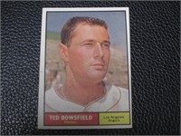 1961 TOPPS #216 TED BOWSFIELD ANGELS VINTAGE