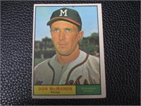 1961 TOPPS #278 DON MCMAHON BRAVES