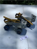 Vintage Metal Rolling Skates