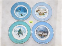 Avon Christmas Plates Years 1976-1984