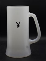 Vintage Playboy Frosted-style Glass Beer Mug Stein