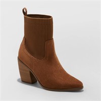 sz 7 Kinley Ankle Boots Cognac $40