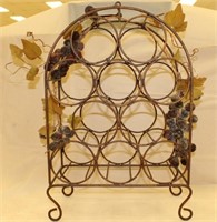 Wrought iron wine rack