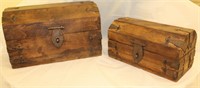 Wooden Boxes, 1 sm., 1 lg.