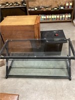 Glass Tv stand 50 1/2 x 22 1/2 x 23