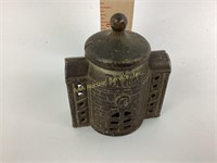 Cast iron bank small still bank