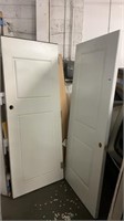 1 Lot (2) Assorted 2-Panel Door Slabs: (1) H