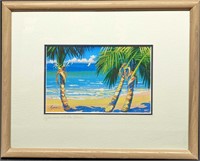Framed Lynne Fischer S&N Afternoon At The Beach