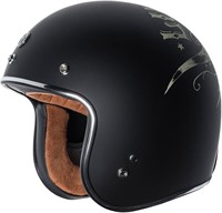 TORC T50 3/4 Helmet 'Lucky 13' (Flat Black  XL)