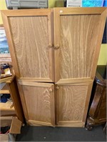 Handmade Wood Cabinet with Some Contents