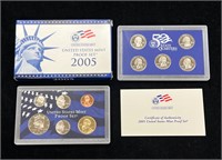2005 US Mint Proof Set in Box with COA