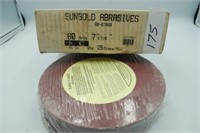 25pc 7" 60 Grit  Sanding Discs