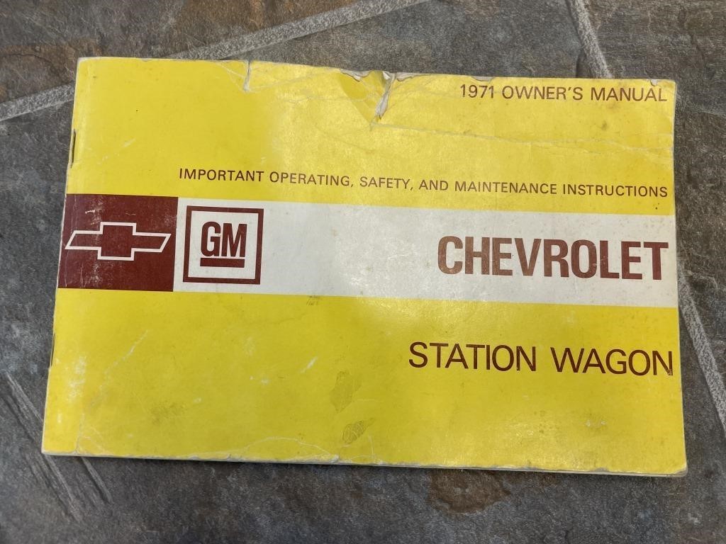 1971 chevrolet owners manual