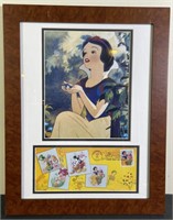 Disney Snow White 1st Day Issue Stamp & Print