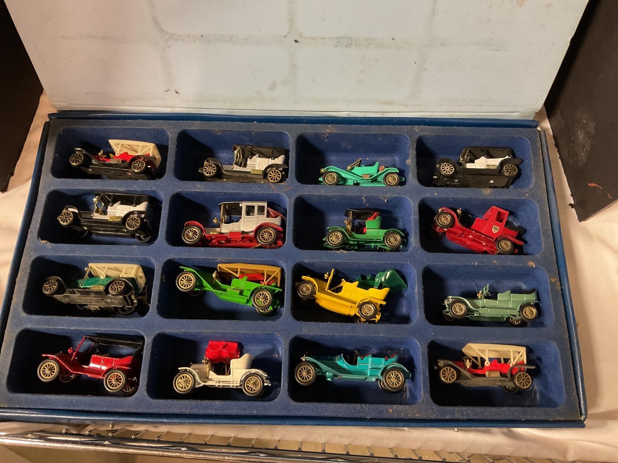 Matchbox Models of Yesterday in Display Case
