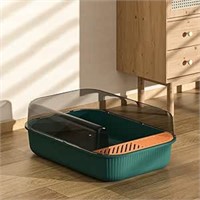 ZOOBERS Retro-Style Large Cat Litter Box with