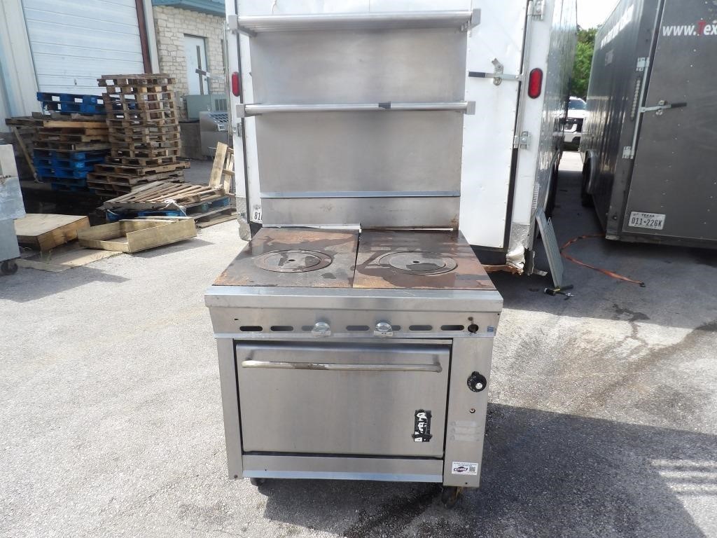 Heavy Duty Range (2) 18" French Tops With Oven 3