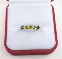 Sterling Silver Citrine Stone Ring