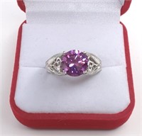 Sterling Light Purple Amethyst Ring