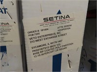 New Setina #10 RP coated poly partition intercepto
