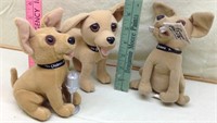 D3) THREE TALKING BELL CHIHUAHUA'S, THEY WORK