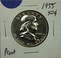 1955 Proof Franklin Half Dollar