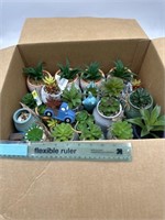 NEW Miscellaneous Lot of Small Fake Plant & Pot