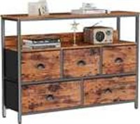 Rustic Brown TV Stand With Drawers