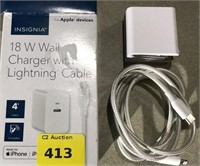 4' apple lightning wall charger