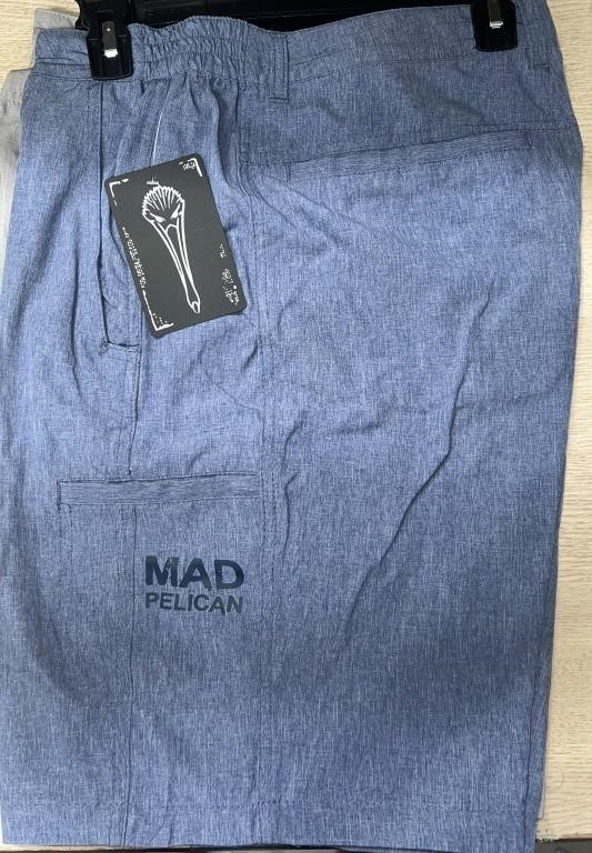 2 MAD PELICAN SHORTS BLUE LARGE RETAIL $79