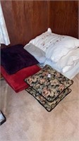 Bed pillows, shams, couch pillows