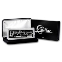 Cadillac Motor Car Company 4oz Silver W/ Box & Coa