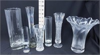 Clear Glass Decorative Vases