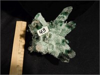Chlorite Phantom Quartz Crystal - 4" wide x 4"