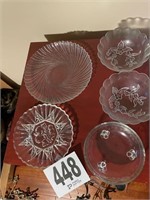 (5) Glass Plates & Bowls (R4)