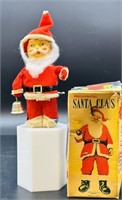 Vintage Japan Mechanical Santa In Original Box