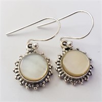 $120 Silver Pearl Earrings