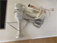 Vintage GE Hand Mixer & Braun Imusion Blender