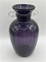 Purple Art Glass Vase 7 1/2”