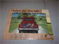 Country Roads Tempered Glass Cutting Board 12 X 16