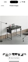31.5 Small Desk with Drawers  black