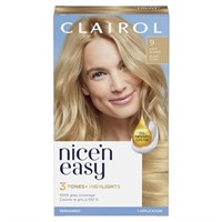 Clairol Nice'n Easy Permanent Hair Dye, 9 Light