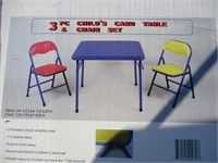 3 Piece Child's Card Table