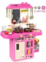 B2704  Wisairt Play Kitchen Set 2.1FT Tall Kids