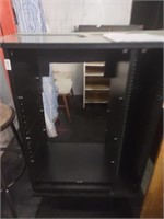 Glass Door Entertainment Center 44" x 25" x 15"