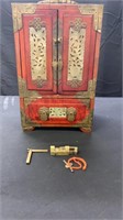 Stunning Asian Motif Jewerly Box See Desc