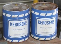 (2) 5 gallon kerosene fuel cans, 13.5" tall