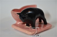 Shawnee Pink & Black Bull Planter