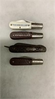 4 Vtg. Pocket Knives-Barlow, New Holland,etc