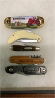 5 Vtg Pocket Knives-Case,Stanley,etc